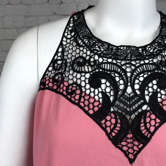 Only Size 14 Left! City Chic Pink Crochet Tank Top - Picture 5 of 6
